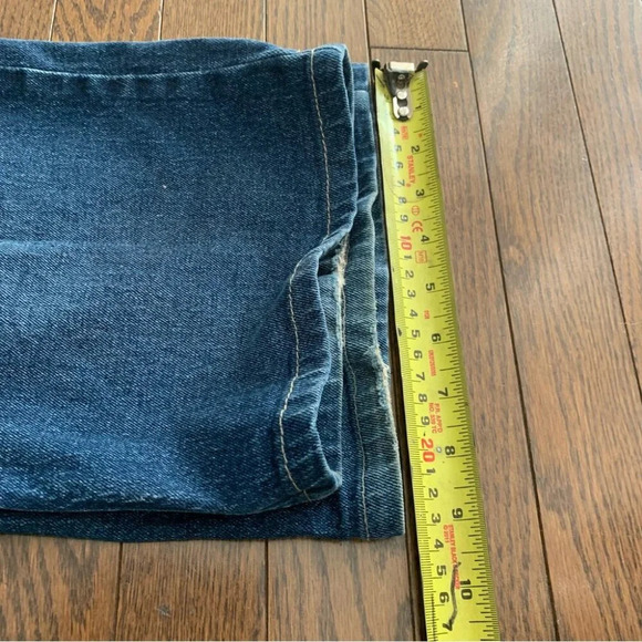 LAWMAN Vintage Embellished Western Cowgirl Semi Flare Denim Jeans Size 32 - Picture 11 of 16